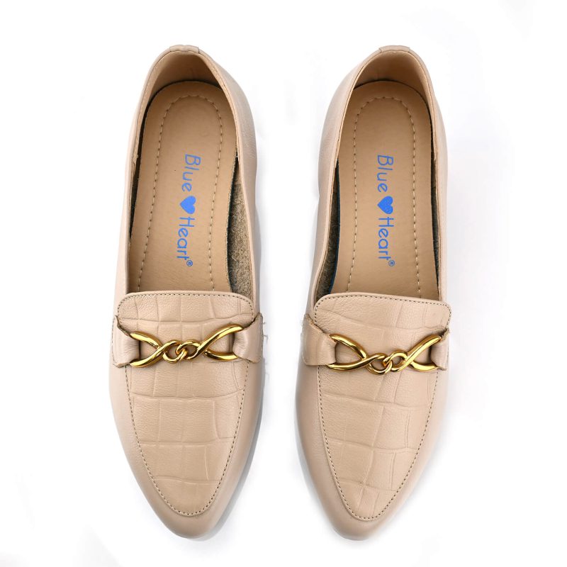 נעלי מוקסין בצבע בז’ אלגנט פלוריאנופוליס